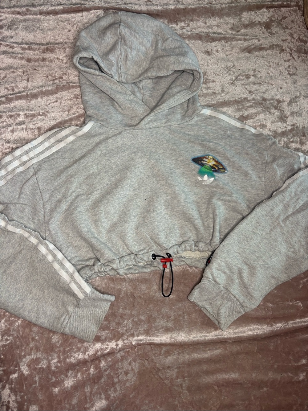 Adidas x Fiorucci Cropped Hoodie